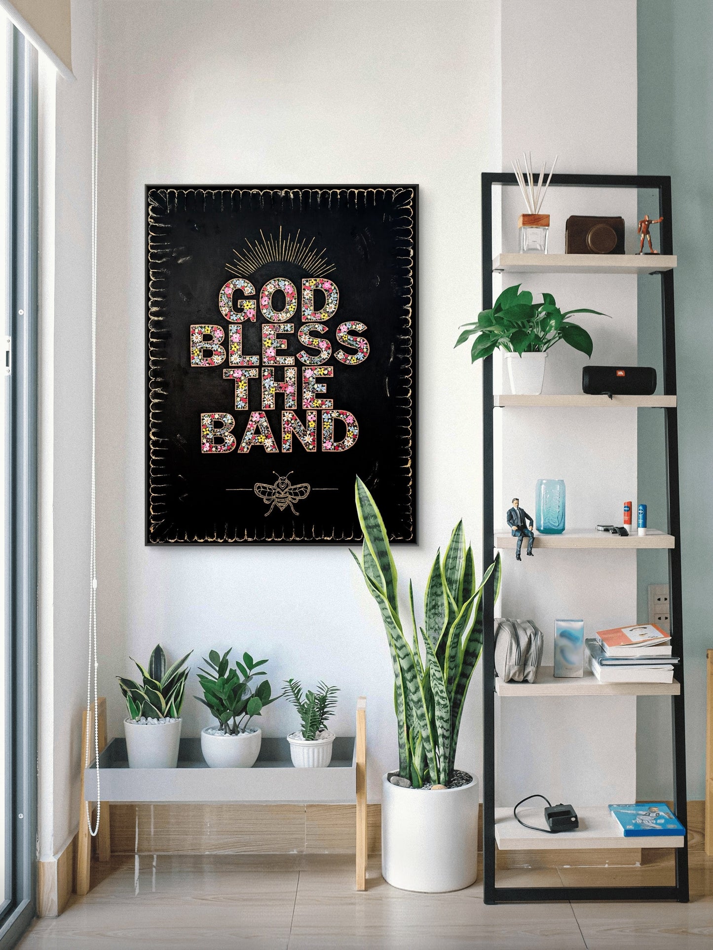 God Bless The Band Wall Print