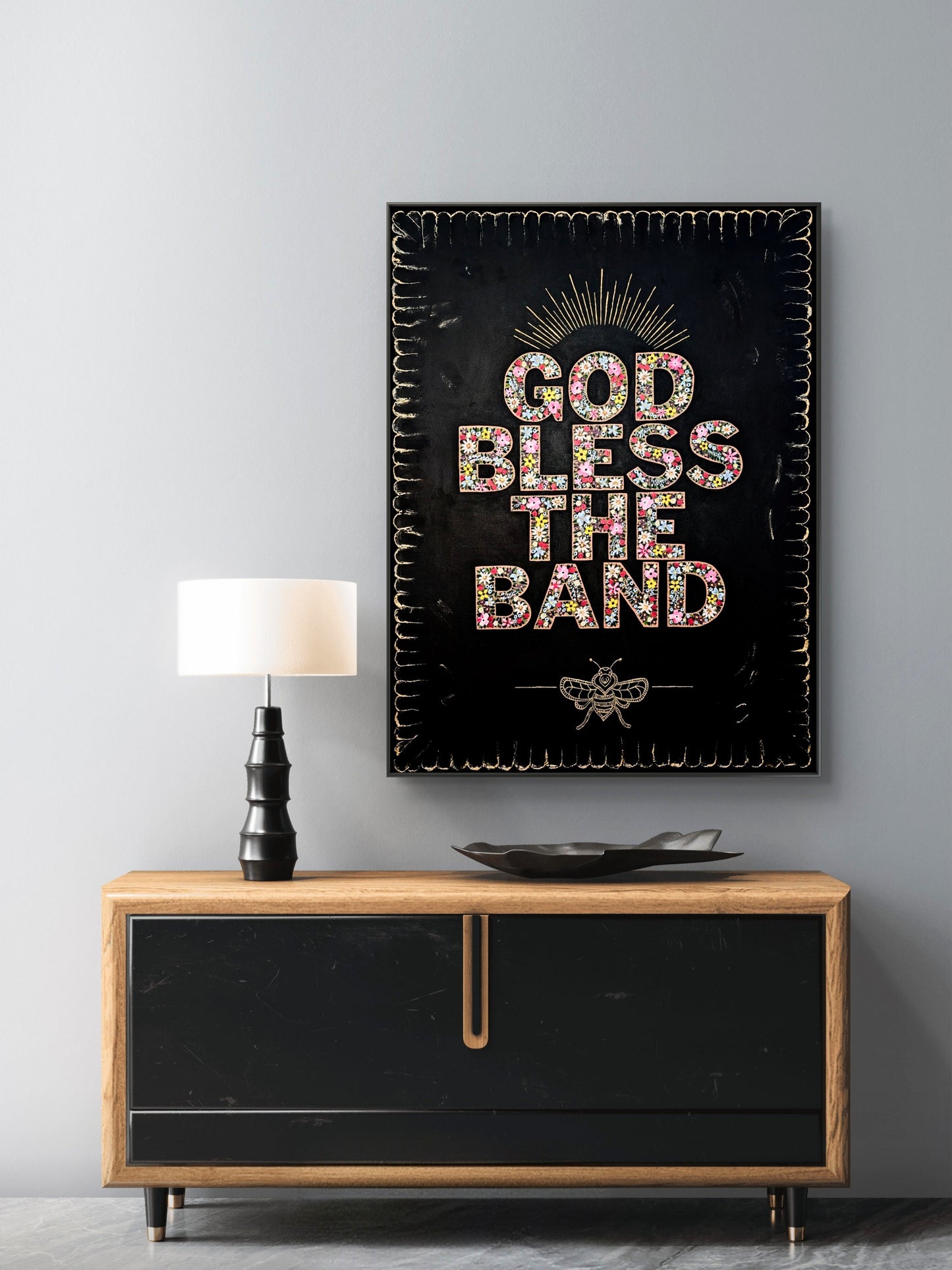 God Bless The Band Wall Print