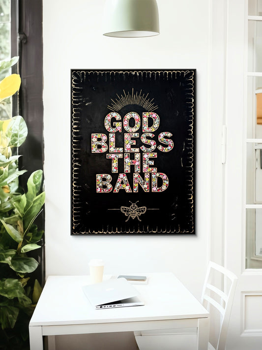 God Bless The Band Wall Print